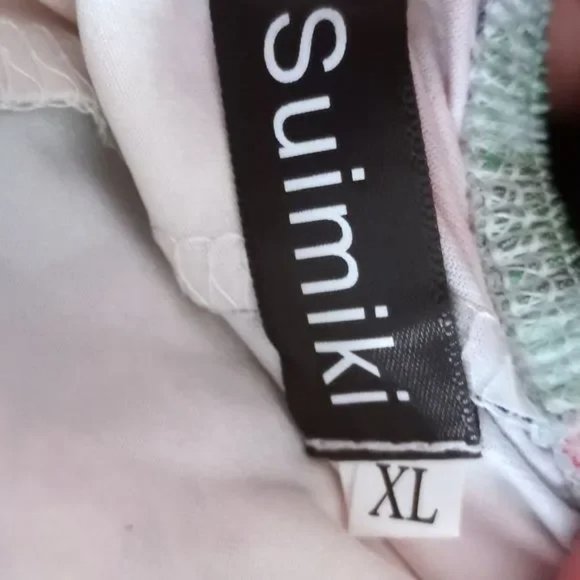 Suimiki Off Shoulder Cruise/Summer Wear Floral Maxi Dress Sz. XL Blue/Pi… - Picture 7 of 8